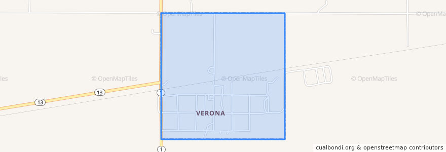 Mapa de ubicacion de Verona.