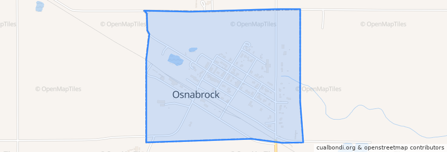 Mapa de ubicacion de Osnabrock.