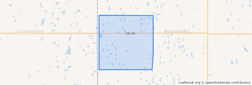 Mapa de ubicacion de Calio.