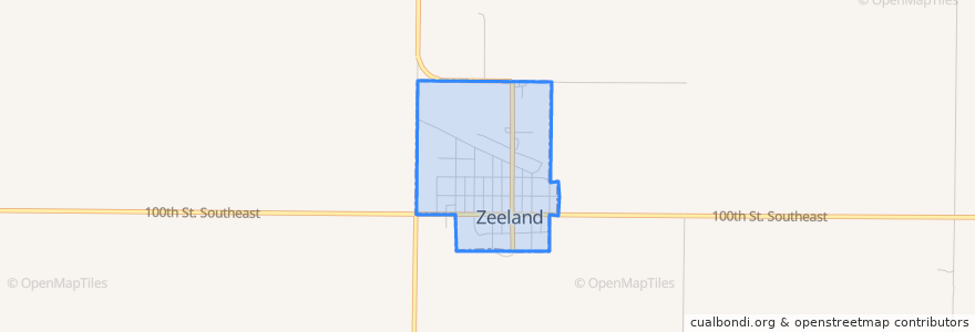 Mapa de ubicacion de Zeeland.