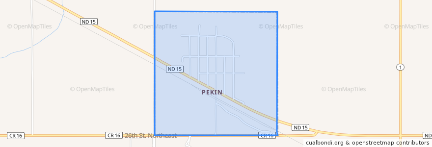 Mapa de ubicacion de Pekin.