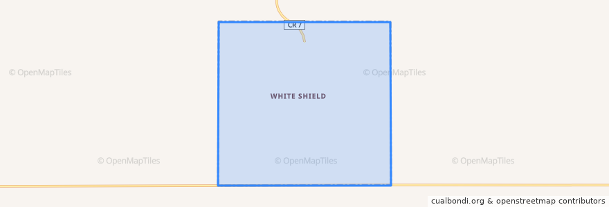 Mapa de ubicacion de White Shield.