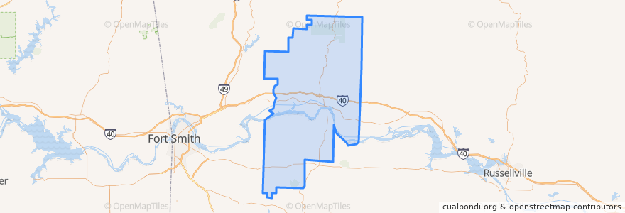 Mapa de ubicacion de Franklin County.