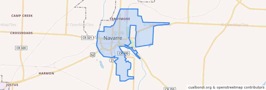 Mapa de ubicacion de Navarre.
