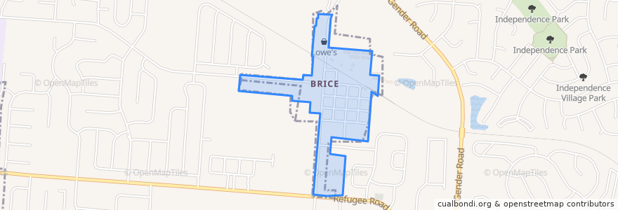 Mapa de ubicacion de Brice.