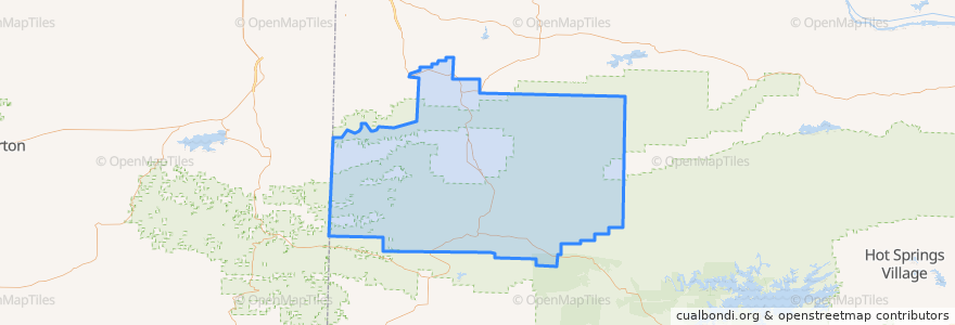 Mapa de ubicacion de Scott County.