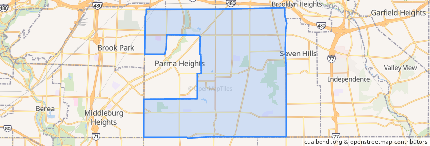 Mapa de ubicacion de Parma.