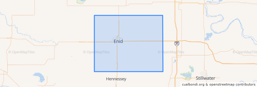 Mapa de ubicacion de Garfield County.