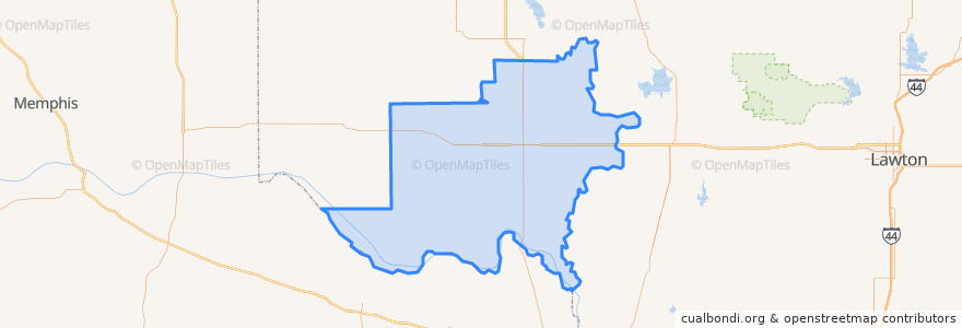 Mapa de ubicacion de Jackson County.