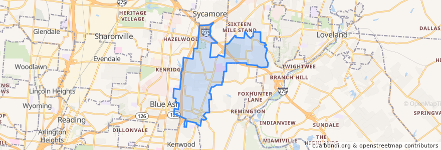 Mapa de ubicacion de Montgomery.