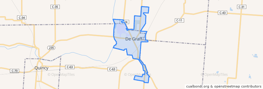 Mapa de ubicacion de De Graff.