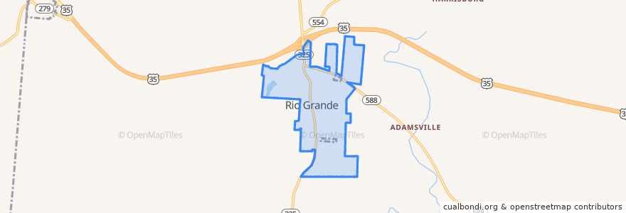 Mapa de ubicacion de Rio Grande.