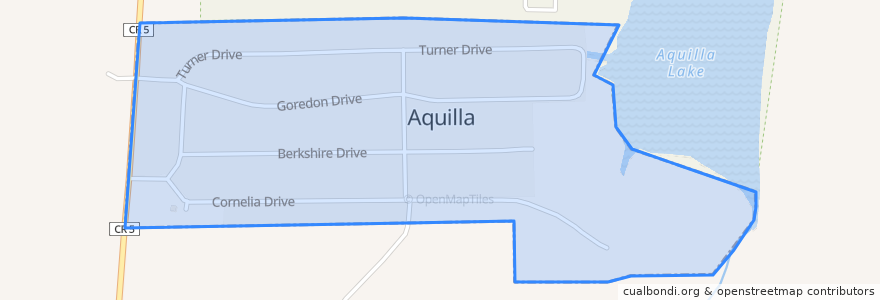 Mapa de ubicacion de Aquilla.