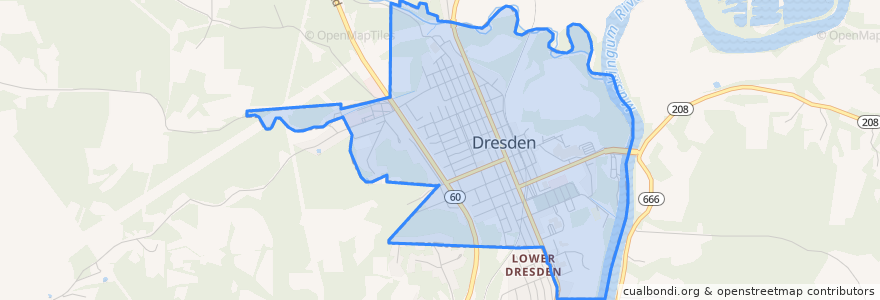 Mapa de ubicacion de Dresden.
