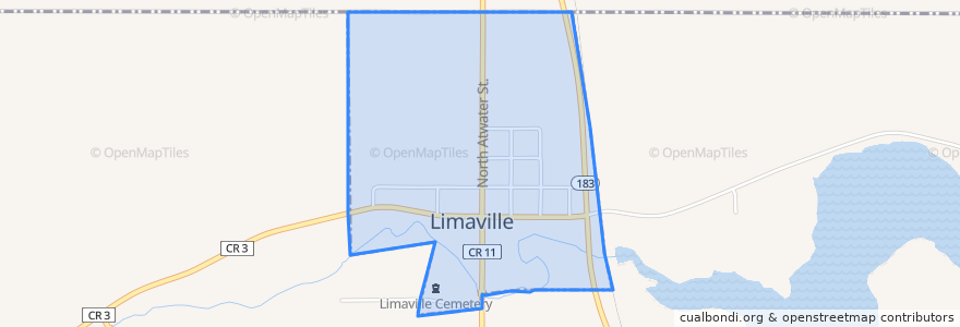 Mapa de ubicacion de Limaville.