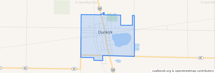 Mapa de ubicacion de Dunkirk.