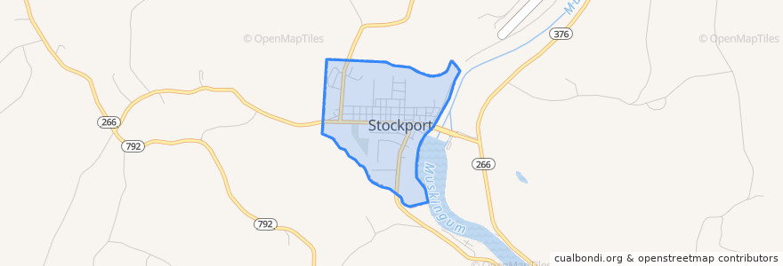 Mapa de ubicacion de Stockport.