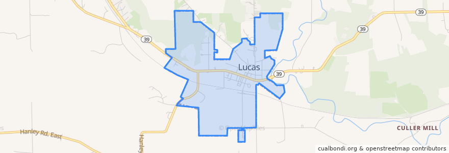 Mapa de ubicacion de Lucas.