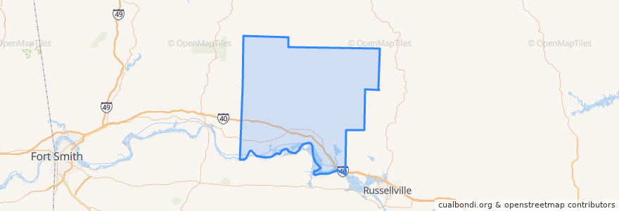 Mapa de ubicacion de Johnson County.