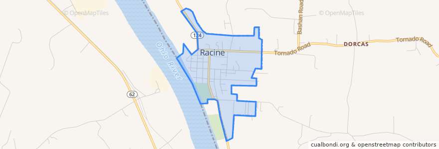 Mapa de ubicacion de Racine.