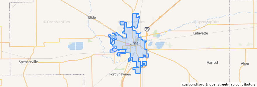 Mapa de ubicacion de Lima.