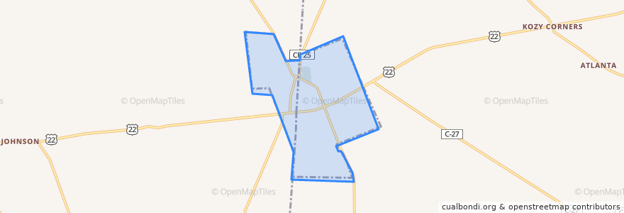 Mapa de ubicacion de New Holland.