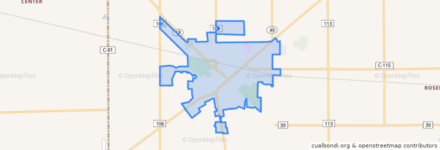 Mapa de ubicacion de Hicksville.