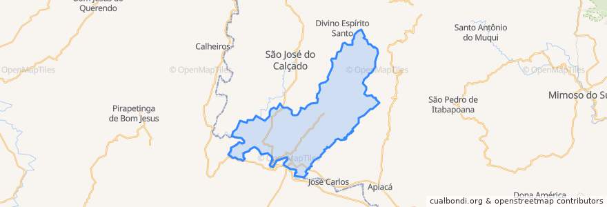 Mapa de ubicacion de Bom Jesus do Norte.