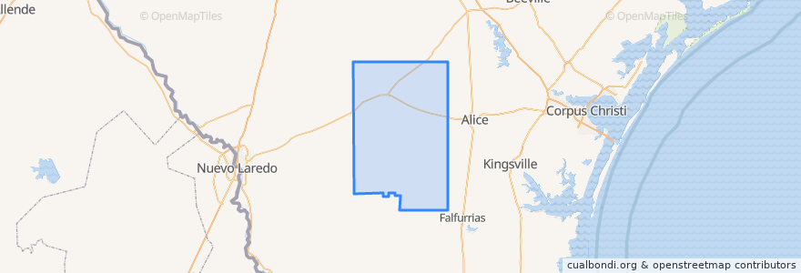 Mapa de ubicacion de Duval County.