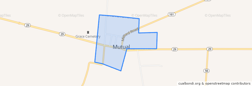 Mapa de ubicacion de Mutual.