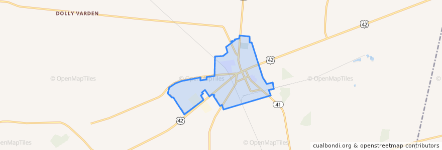 Mapa de ubicacion de South Charleston.