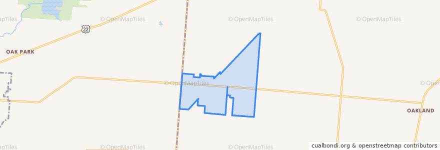 Mapa de ubicacion de Stoutsville.