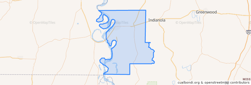 Mapa de ubicacion de Washington County.