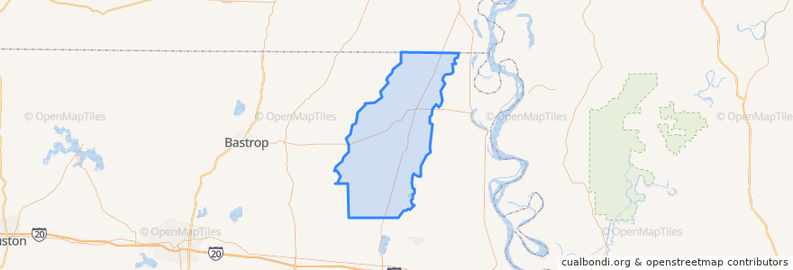 Mapa de ubicacion de West Carroll Parish.