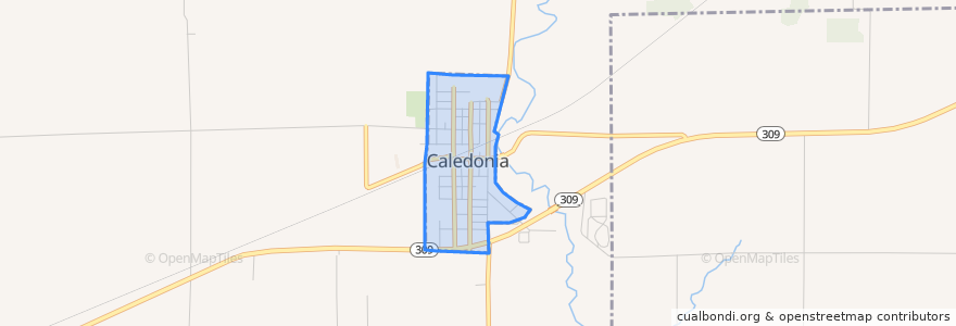 Mapa de ubicacion de Caledonia.