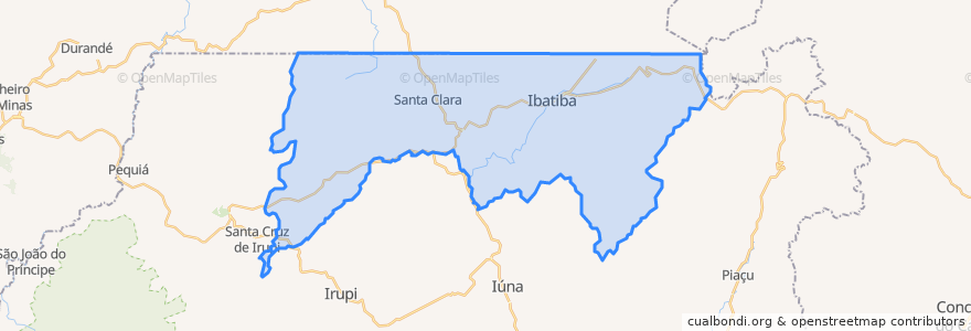 Mapa de ubicacion de Ibatiba.