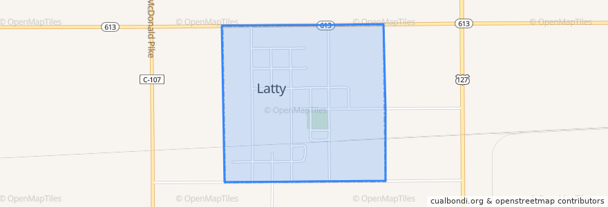 Mapa de ubicacion de Latty.