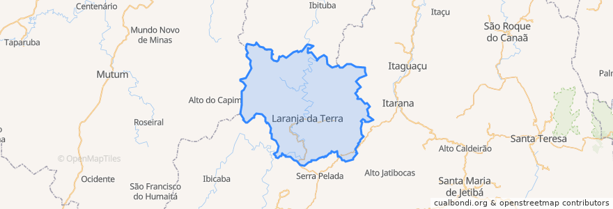 Mapa de ubicacion de Laranja da Terra.