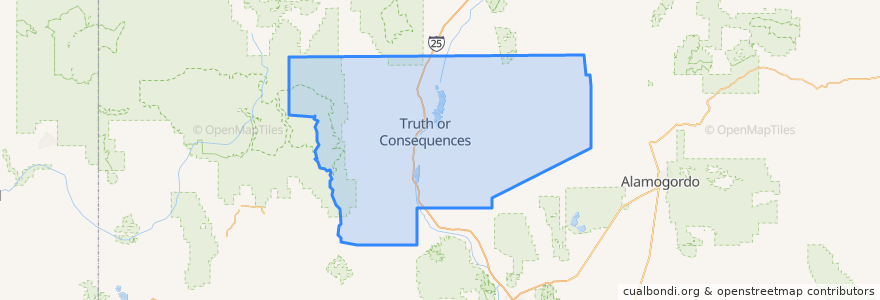 Mapa de ubicacion de Sierra County.