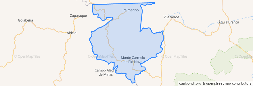 Mapa de ubicacion de Alto Rio Novo.