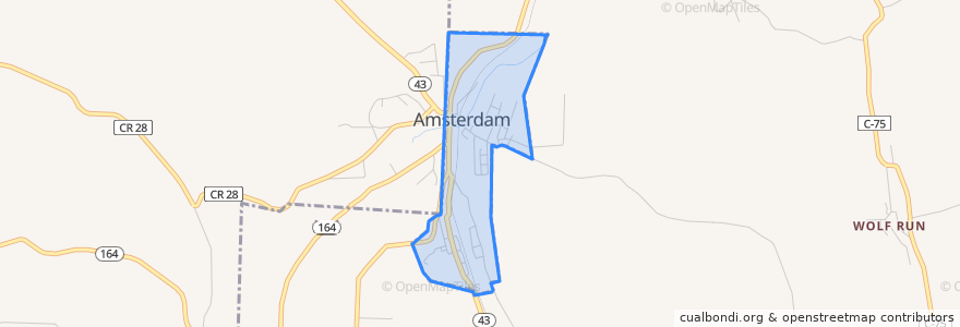 Mapa de ubicacion de Amsterdam.
