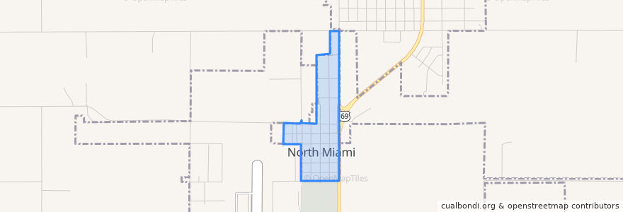 Mapa de ubicacion de North Miami.