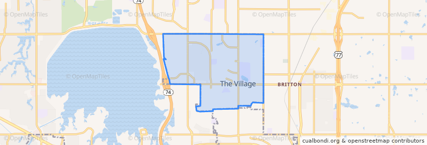 Mapa de ubicacion de The Village.