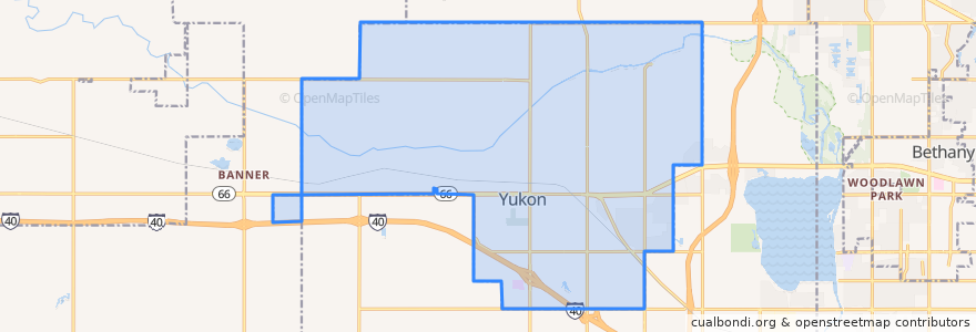 Mapa de ubicacion de Yukon.