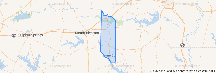 Mapa de ubicacion de Morris County.
