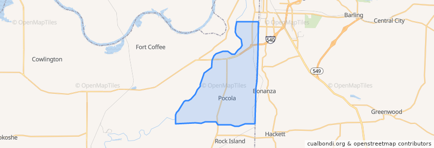 Mapa de ubicacion de Pocola.