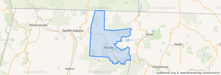 Mapa de ubicacion de Florida.