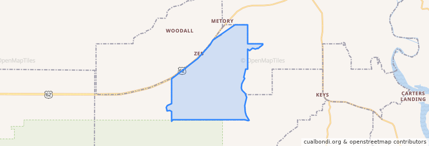 Mapa de ubicacion de Zeb.