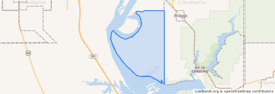 Mapa de ubicacion de River Bottom.