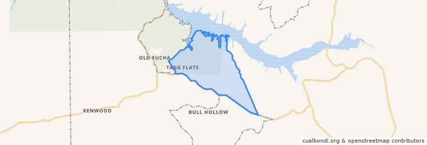Mapa de ubicacion de Tagg Flats.